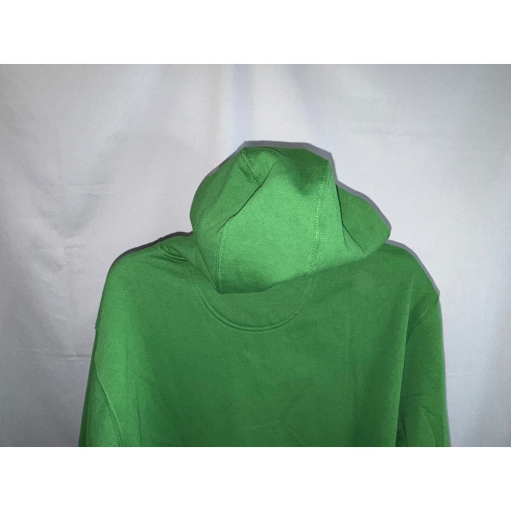 John Deere Mens XXL Green Quarter Zip Hoodie Fleece Pullover Sweatshirt - Picture 8 of 9